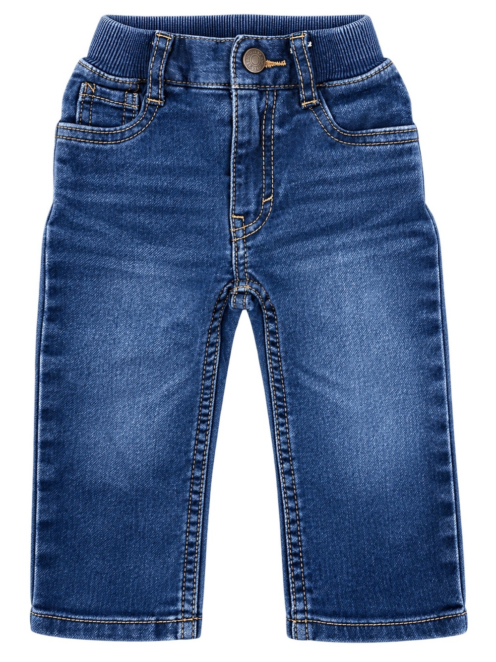 Levi's Boys Dark Blue Stretch Denim Pull-On Jeans